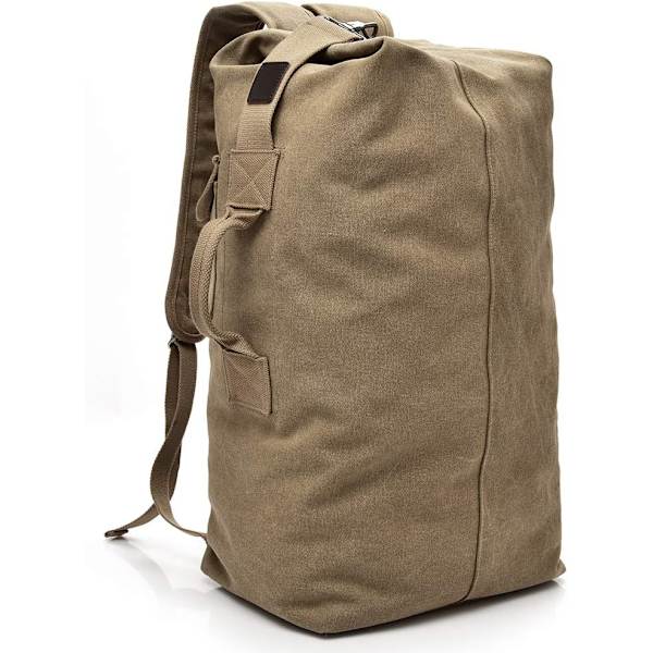Vandringsryggsäck, Reseryggsäck Handbagage Flygplan 35L Stor Utomhus Taktisk Ryggsäck Khaki Vandringsryggsäckar för Män, Kvinnor, Camping, Vandring