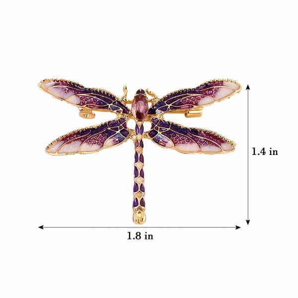 Dragonfly Broche Pin Akryl Fly Insekt Brystnål til Kvinder Tøj Corsage