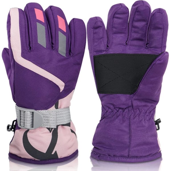 Winter Ski Gloves Kids(purple)