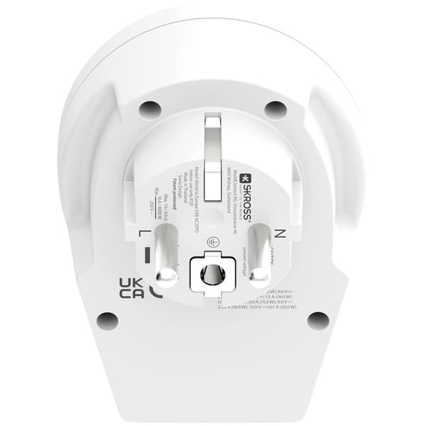 USB-A/USB-C 20W jordet adapter til Europa 144