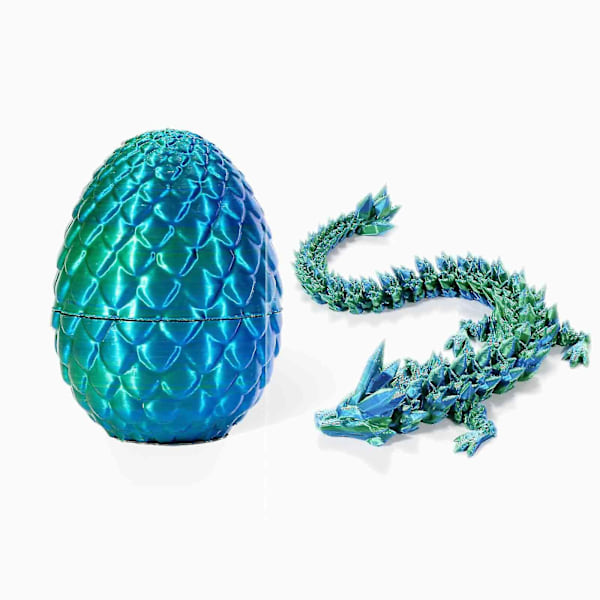3D-tryckt laserdrak-ägg med 12\" flexibel drak-fidgetleksak figur dekoration Laser Färgglad 1