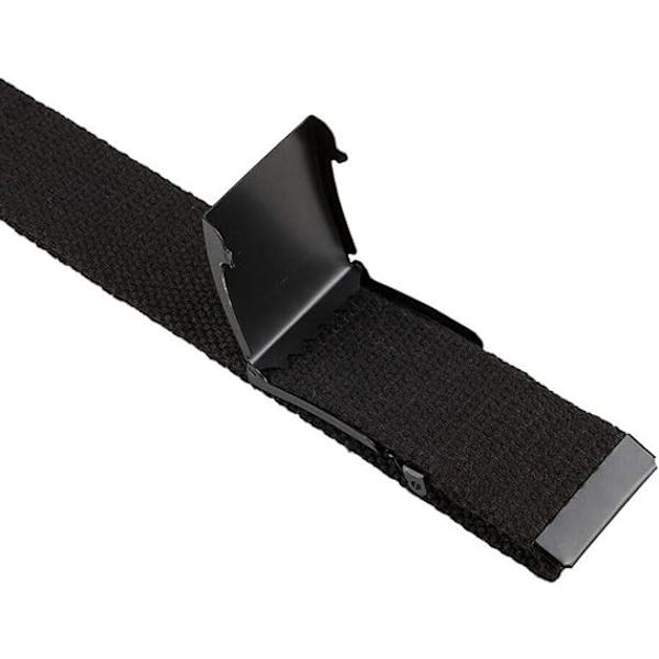 Trimming Shop Unisex Webbing Bälte Webbat Canvas Rem Metall Spänne Justerbar Arméstil Midjeband Utomhus Utility Wear 120cm