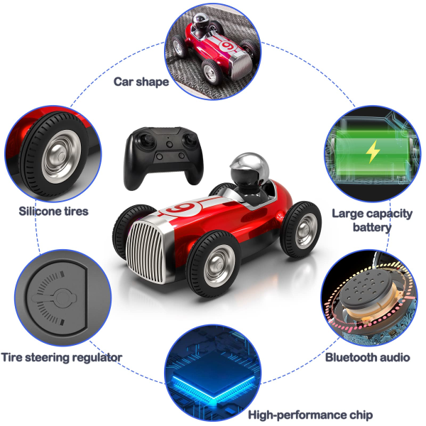Kauko-ohjattavat autot lapsille - RC-autot Bluetooth-kaiuttimella