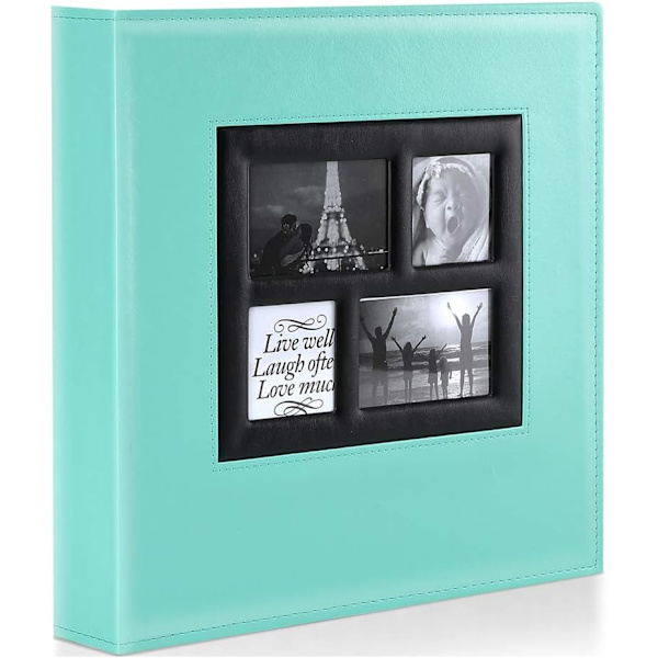 Extra Stort Läderomslag Fotoalbum för Bröllop och Familj som Rymmer 500 6x4\" / 10x15cm Bilder - Teal