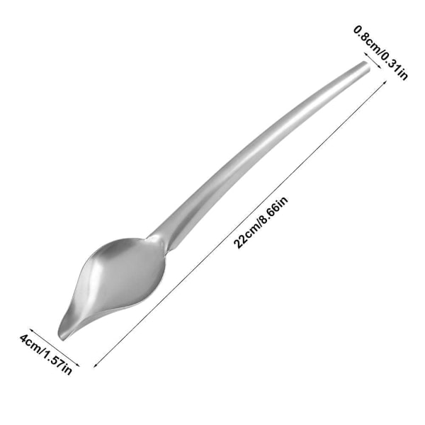 Dryppskje, rustfritt stål sauser (L)