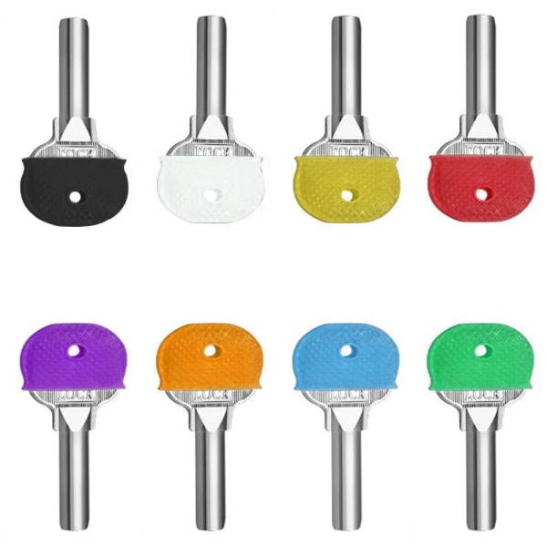 Cap , set med 24 elastiska nyckelskydd, nyckelkåpor i olika färger