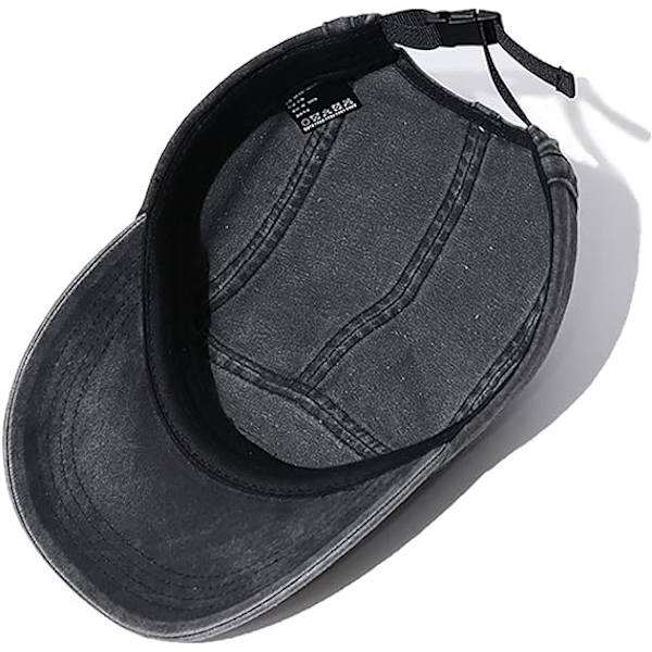 Bomuld Vasket Baseball Cap Vintage 5 Panel Cap Lav Profil Dad Hat Casual Solhat, rød