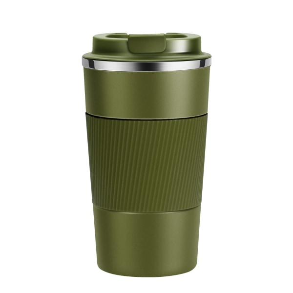 Travel Mug Reusable Insulated Coffee Cups Vacuum Insulation Stainless Steel Thermal Tumbler for Hot Cold Drinks (Green, 510ml)