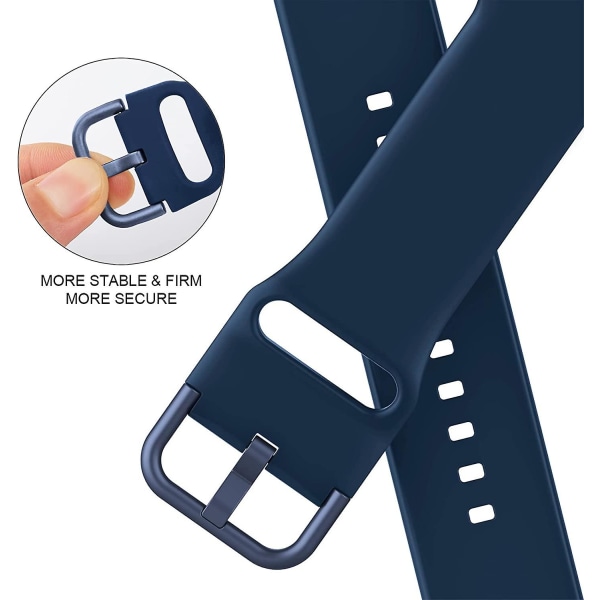 Kompatibel med Apple Watch -band 41 mm 40 mm 38 mm, sportarmband i mjuk silikon Ersättningsrem med klassiskt lås för Iwatch Series Se 7 6 5 4 3 2