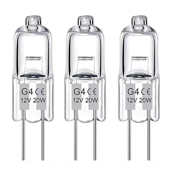 10-pack G4 halogenlampor 20W 12V - Varmvit