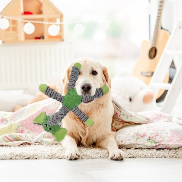 Valp Leksaker, Kvittrande Plysch Hundleksaker för Valpar, Hund Plyschleksaker, Hållbara Stoppade Djur Plysch Tuggleksaker med Kvitter, Söta Mjuka Hundleksaker