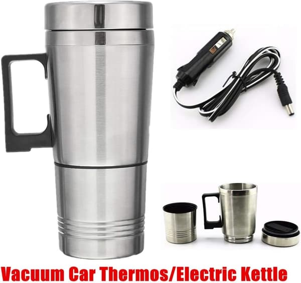 12v RV Kettle i rustfritt stål, elektrisk vannkoker