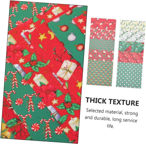 10 stk. jule-bomuldsstofkvadrater 25x25 cm DIY trykt patchworkstof