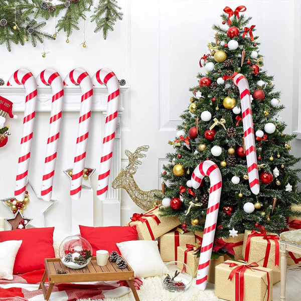 Oppblåsbare Candy Canes Julepynt, Jul, Utendørs, Inngangsdør, Candy Canes, juletrepynt
