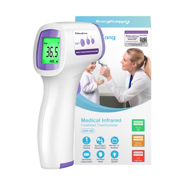Pande termometer infrarødt termometer til voksne, kontaktfrit termometer, LCD-display
