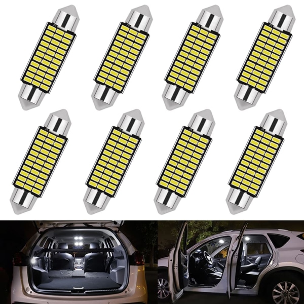 41mm Led Car Light Bulbs, 8 Pieces Led Shuttle Light Bulb