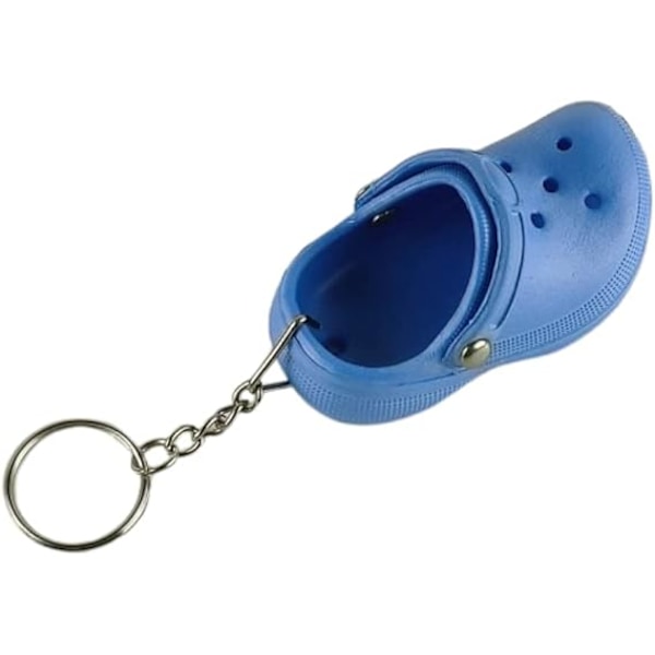 Värikäs Bling Söpö Kenkätyylinen Avaimenperä Mini Kumitennari Avaimenperä Hauska Lahja - Sininen Dark Blue