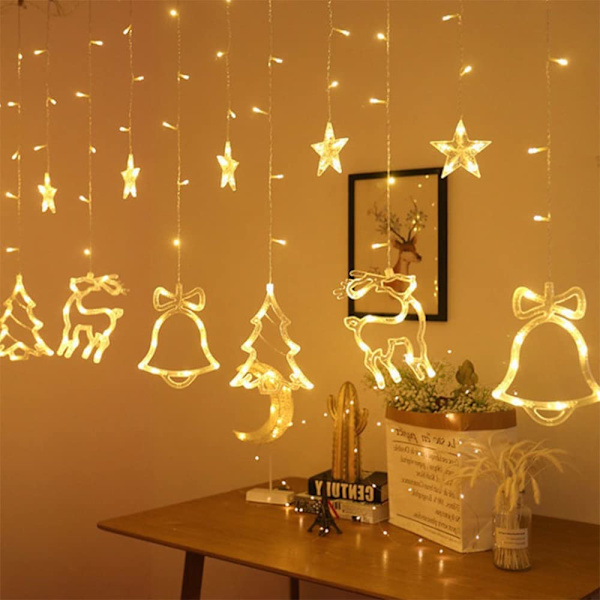 LED-julgransfönsterlampor, 3,5 meter inomhus ljusslingor