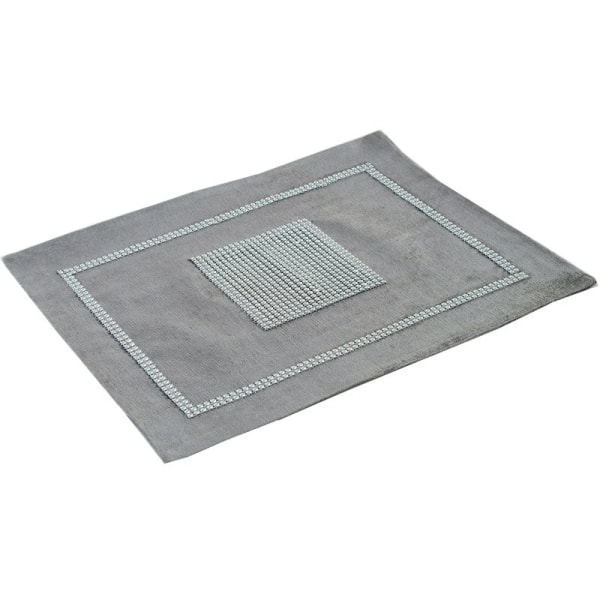 Underlägg för matbord Set om 4 Grå Jul-12 x 16\"