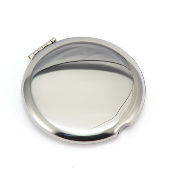 Smink Spegel Dubbelsidig Bärbar Fällbar 6.5x6.5cm (Silver)