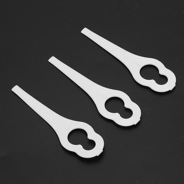 50 stk gresstrimmer plastblader gressklipperdeler for BOSCH ALM 28 30 (hvit)