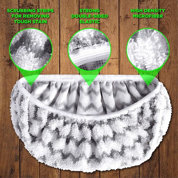 Til Swiffer Sweeper fladmoppe tør- og vådbrug sæt moppehoved tilbehør rengøringsklud (2 stk.)