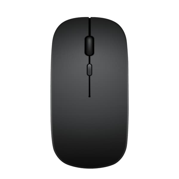 Bluetooth-mus, genopladelig trådløs mus, Bluetooth trådløs mus til bærbar computer/pc/Mac/iPad pro/computer (sort)