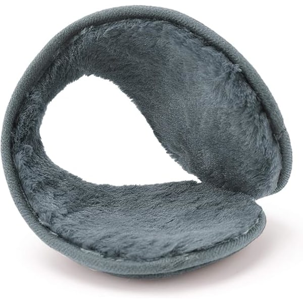Öronmuffar för män och kvinnor Klassiska fleece Unisex Varma vinterhörselkåpor (Grå)