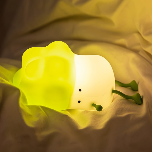 LED-nattlampa Barnlampa, USB uppladdningsbar lampa Batteri Dimbar grönsakslampa med peksensortimer