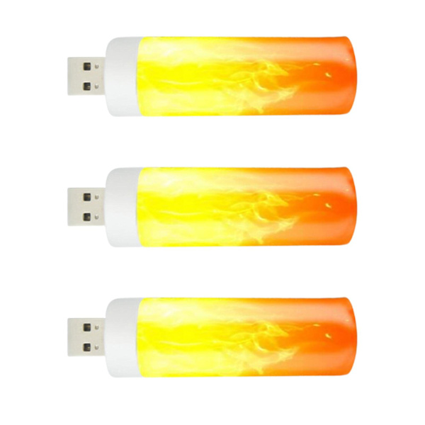 3 stk. LED-flammeeffekt-pærer - Varm atmosfære LED