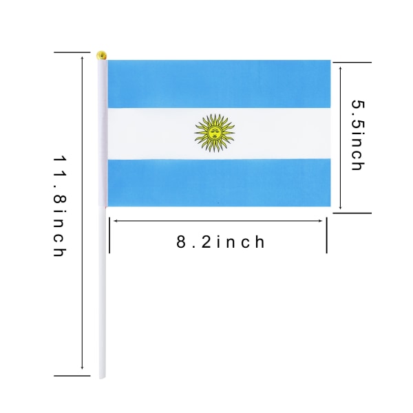 25 Pack Hand Hand Pieni Mini Lippu Argentiinan
