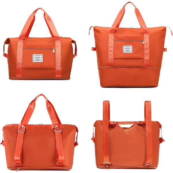 Kvindes Udvidbar Rejse Duffel Taske med Trolley Sleeve, Weekend Overnight Hospital Tote Taske med Dobbelt Skulderrem