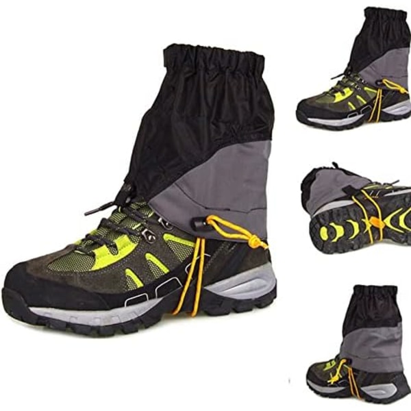 Gamascher til vandring, lette trailrunning-gamascher (sort)