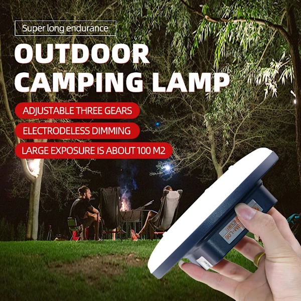 Superljus Bärbar LED Camping Lykta Essential 40W