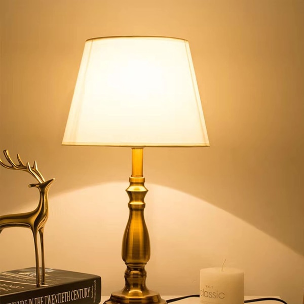 Lampeskærm harpeholder adaptersæt - 2 pakke (guld)