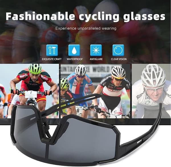 3-pack polariserade sportglasögon för cykling och löpning