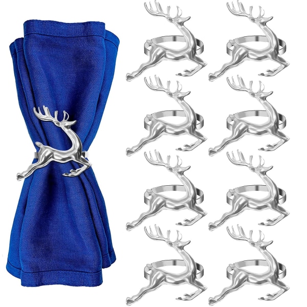 8pcs Christmas Napkin Rings