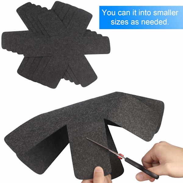 Stapelbara skydd för kastruller - set med 5 kastrullskydd i filt 38 cm - för kastruller, grytor och skålar