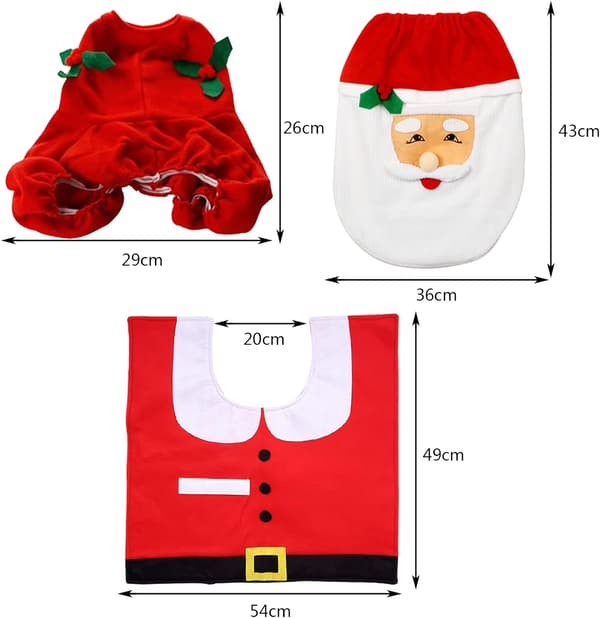 Toalettlock med jultema