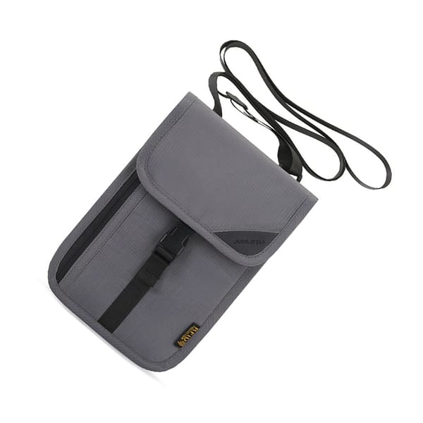RFID-kaulalompakko matkapassipidike tummanharmaa DarkGrey 74