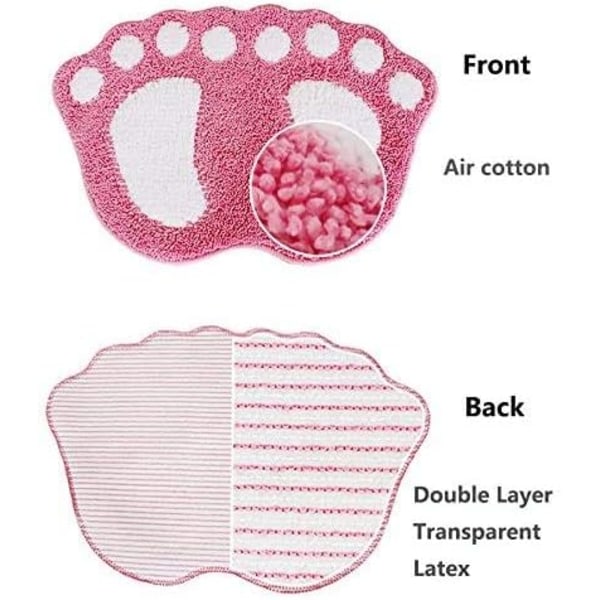 Liukumaton kylpymatto, suuret jalat, kylpyhuoneen suihkumatto, pörröinen matto, imukykyinen ovikynnysmatto, lattiamatto 40 * 60CM