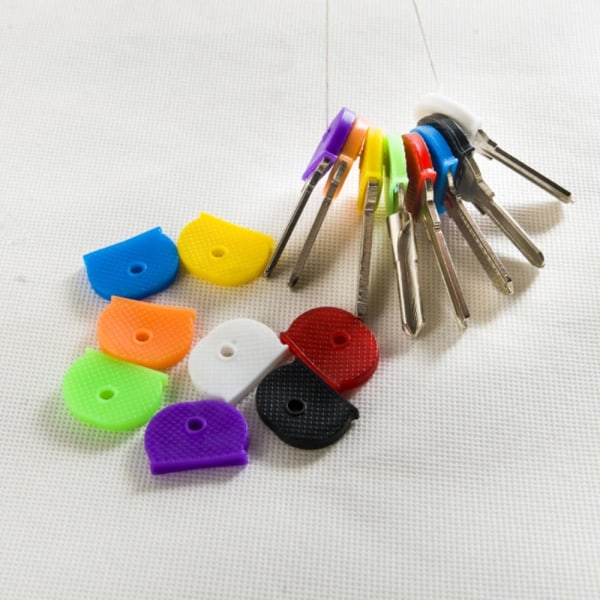 Cap , set med 24 elastiska nyckelskydd, nyckelkåpor i olika färger