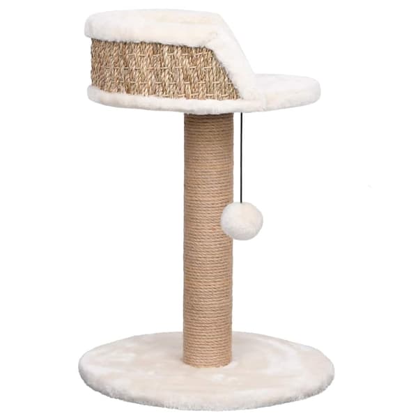 vidaXL Klorestativ til katt 49 cm sjøgress Beige beige