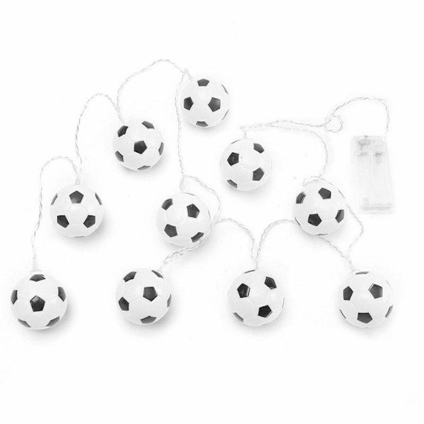 10 LED-jalkapallovalonauha, paristokäyttöinen