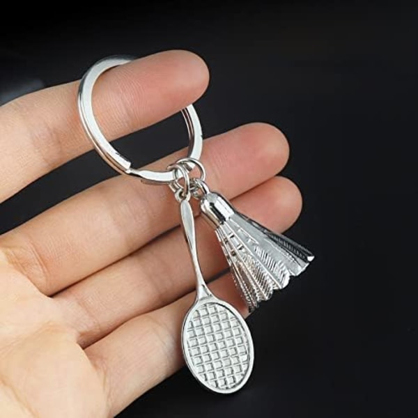 Badminton Nøglering Vedhæng Metal Nøglering, Jule-/Fødselsdags-/Valentinsdagsgave til Mænd og Kvinder - Badminton Badminton