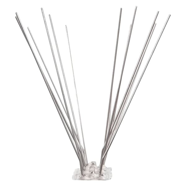 vidaXL Fuglepigger i rustfritt stål 4 rader 20 stk 10 m 1540