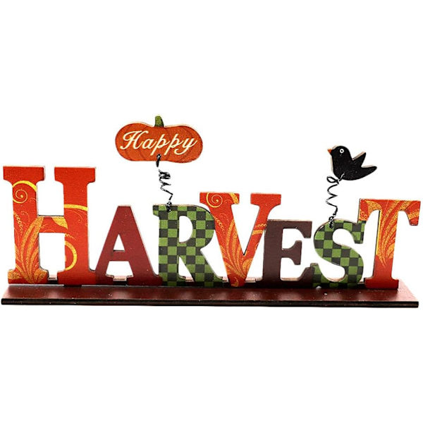 Træ Thanksgiving-skilt (HØST)