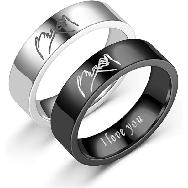 Matching Rings for Couples, I Love You Promise Rings