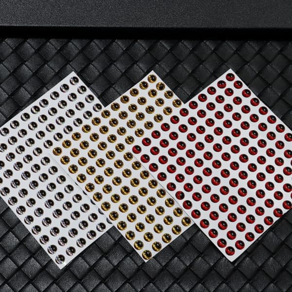 300 st/set Fiskedrag 3D Holografisk SILVER - 3MM SILVER -