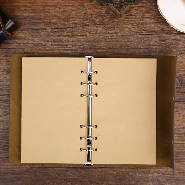 Vintage Retro PU Læderomslag Notesbog Journal Dagbog, Nautisk Spiral Tom Streng Daglig Notesblok Rejse til at Skrive i, Kraftpapir, Retro Vedhæng Silver gray